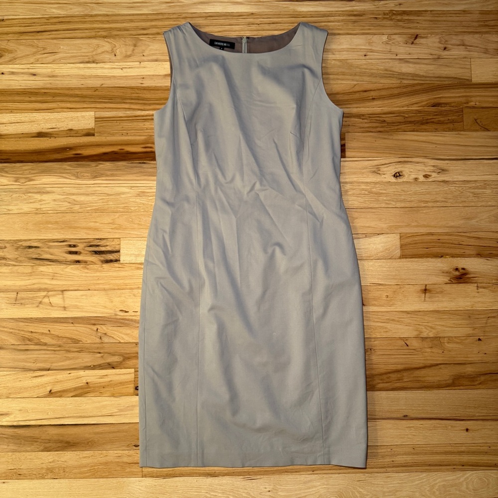 Lafayette 148 New York Harpson Sleeveless Wool Blend Sheath Dress